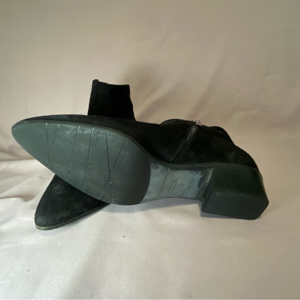 Aquatalia Black Suede Ankle Booties - Picture 3 of 6